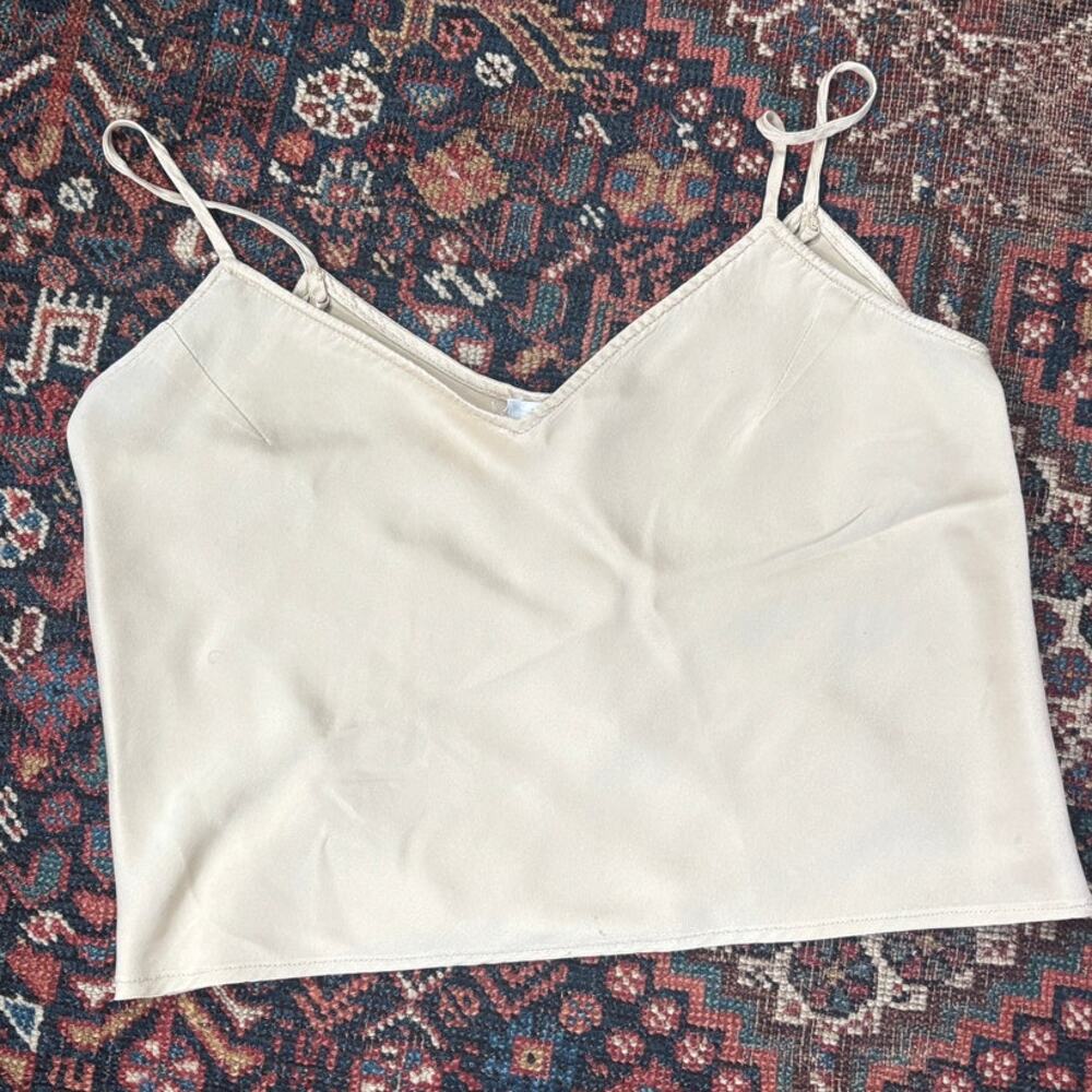 Kay Unger Silk Cropped Camisole